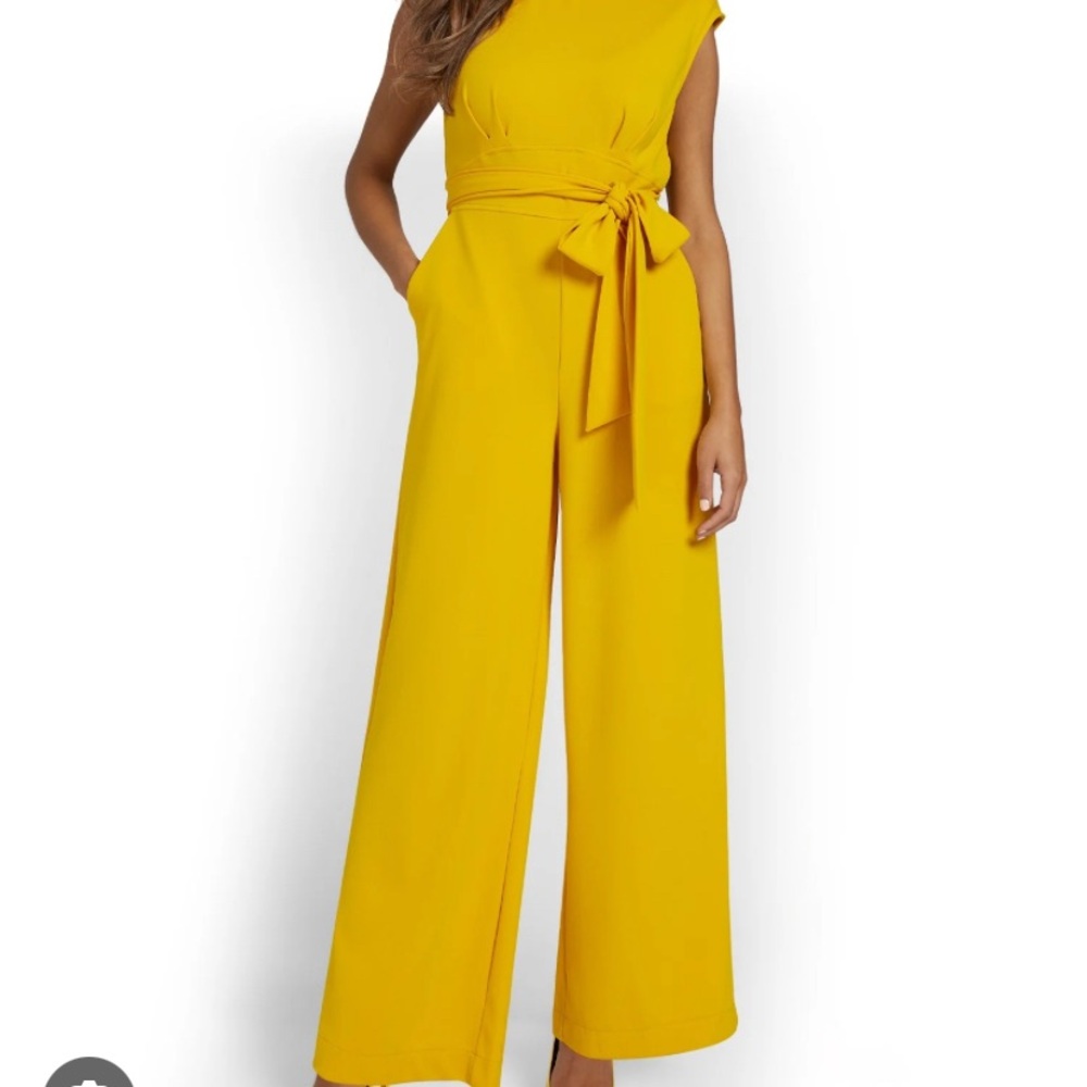 NWT-New York & Company Mustard Jumpsuit
